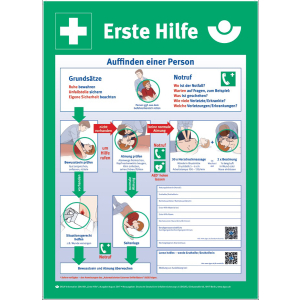 Holthaus Medical Tafel Anleitung zur Ersten Hilfe in DIN A4