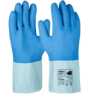 Fitzner Super Blue Latex-Chemikalienschutzhandschuh